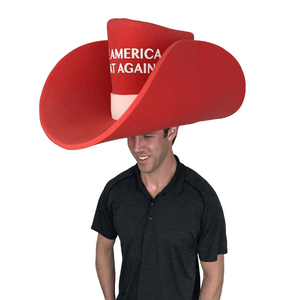 Conservative Comedy Cowboy MAGA Hat One size fits all / Red Giant Cowboy "Make America Great Again" Hat