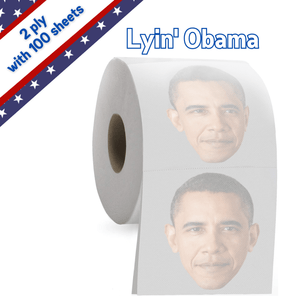 Conservative Comedy 🔴 Obama-Single Roll Peelitical Toilet Paper Roll